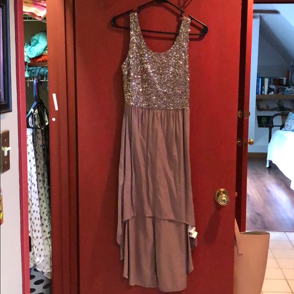 Villa high-low sparkle dress - Picture 1 of 4
